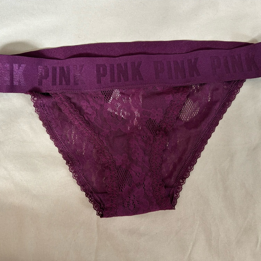 VS PINK Purple Lace Underwear